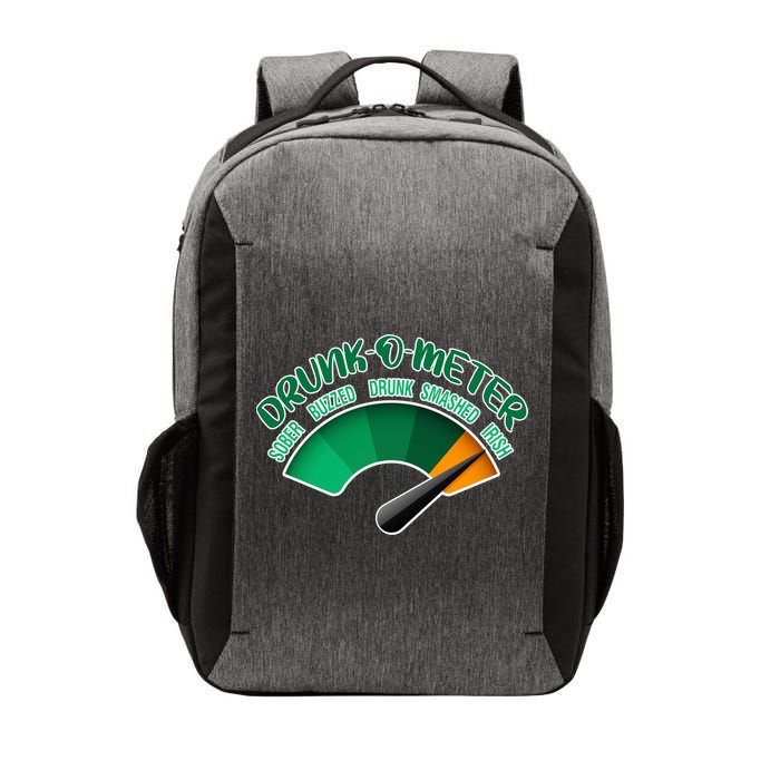 Drunk O Meter Sober Buzzed Smashed Irish Vector Backpack