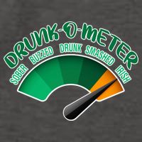 Drunk O Meter Sober Buzzed Smashed Irish Vector Backpack