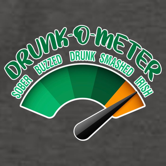 Drunk O Meter Sober Buzzed Smashed Irish Vector Backpack