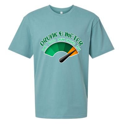 Drunk O Meter Sober Buzzed Smashed Irish Sueded Cloud Jersey T-Shirt