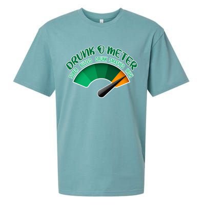 Drunk O Meter Sober Buzzed Smashed Irish Sueded Cloud Jersey T-Shirt