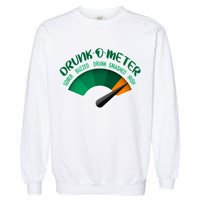 Drunk O Meter Sober Buzzed Smashed Irish Garment-Dyed Sweatshirt