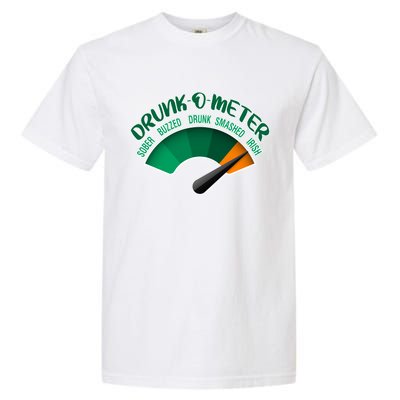 Drunk O Meter Sober Buzzed Smashed Irish Garment-Dyed Heavyweight T-Shirt