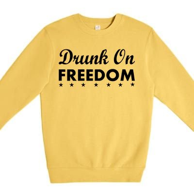 Drunk On Freedom Premium Crewneck Sweatshirt