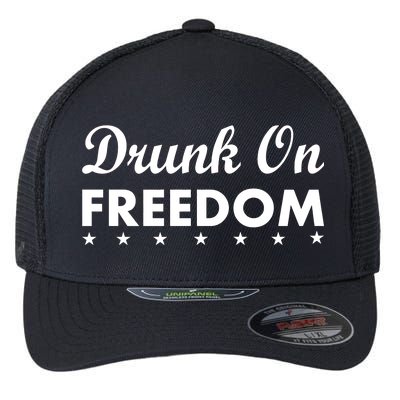 Drunk On Freedom Flexfit Unipanel Trucker Cap