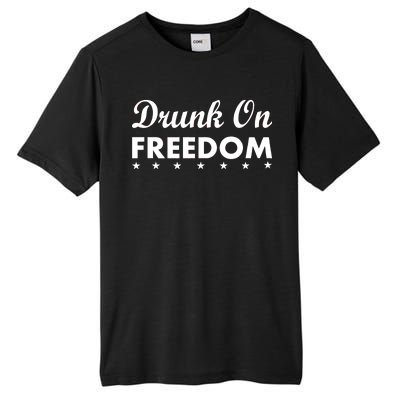 Drunk On Freedom Tall Fusion ChromaSoft Performance T-Shirt