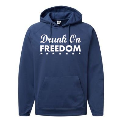 Drunk On Freedom Performance Fleece Hoodie