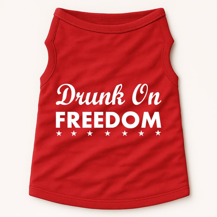 Drunk On Freedom Doggie Tank