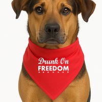 Drunk On Freedom USA-Made Doggie Bandana