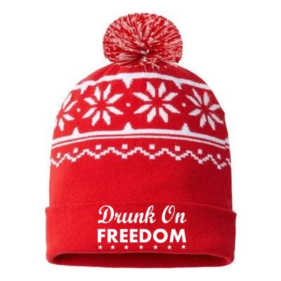 Drunk On Freedom USA-Made Snowflake Beanie