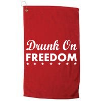 Drunk On Freedom Golf Towel