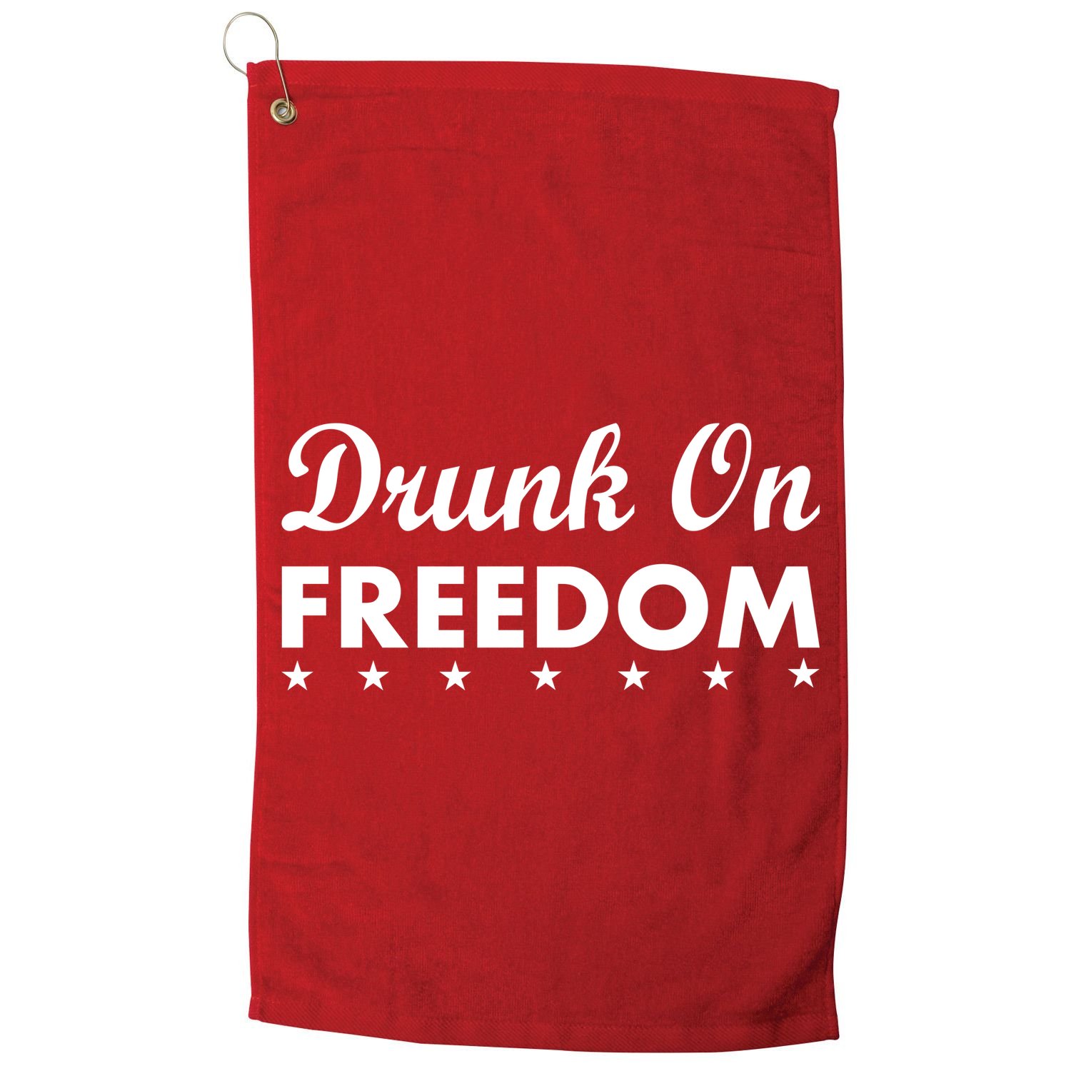 Drunk On Freedom Golf Towel