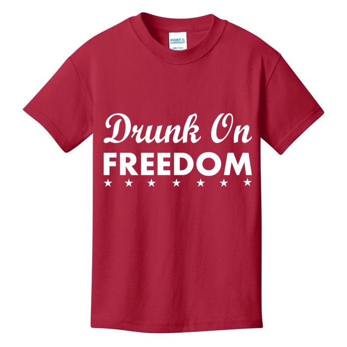 Drunk On Freedom Kids T-Shirt