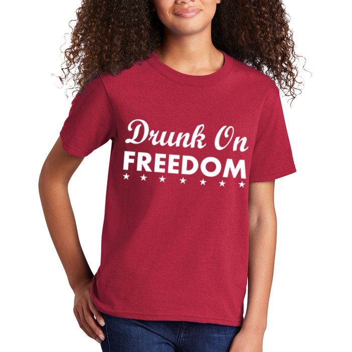 Drunk On Freedom Kids T-Shirt