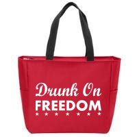 Drunk On Freedom Zip Tote Bag