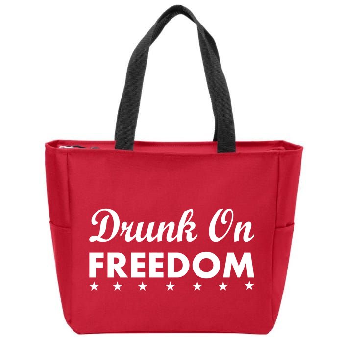 Drunk On Freedom Zip Tote Bag