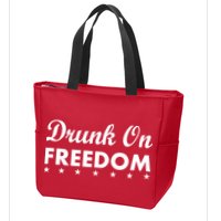 Drunk On Freedom Zip Tote Bag