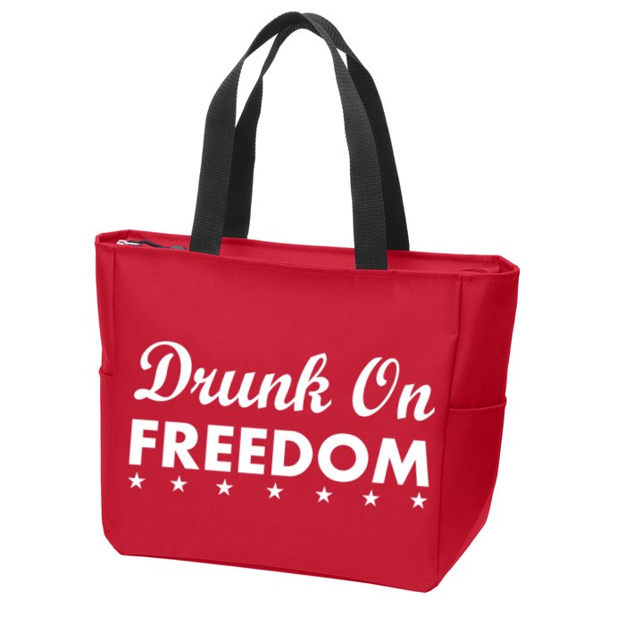 Drunk On Freedom Zip Tote Bag