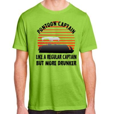 Drunk Pontoon Captain Funny Adult ChromaSoft Performance T-Shirt