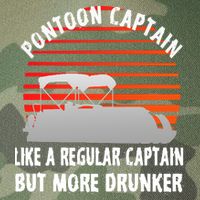 Drunk Pontoon Captain Funny Legacy Tie Dye Trucker Hat
