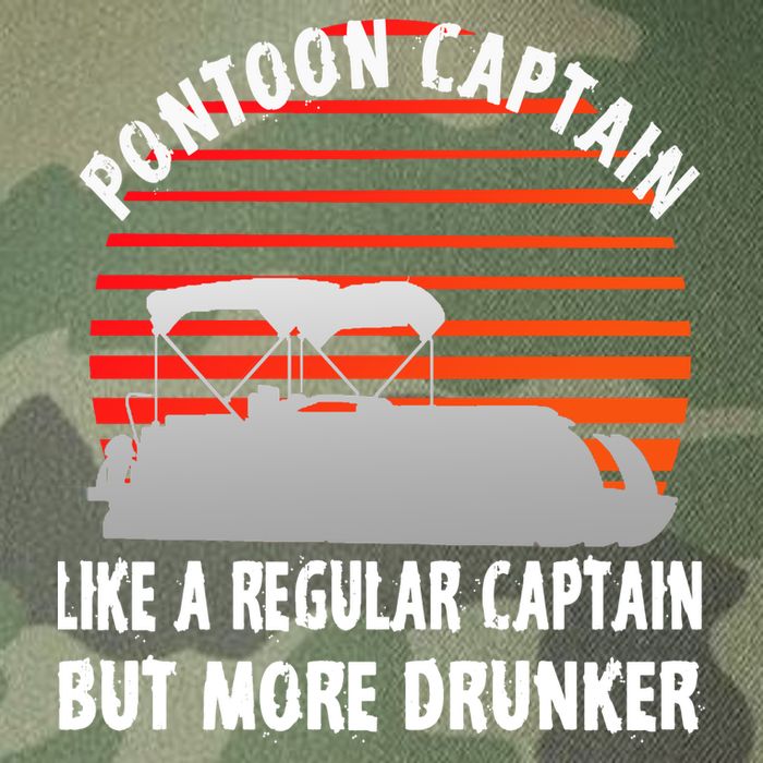 Drunk Pontoon Captain Funny Legacy Tie Dye Trucker Hat