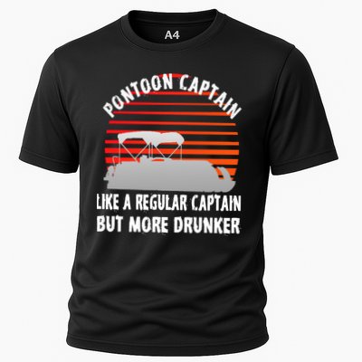 Drunk Pontoon Captain Funny Performance Shirt