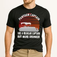 Drunk Pontoon Captain Funny Cooling Performance Crew T-Shirt