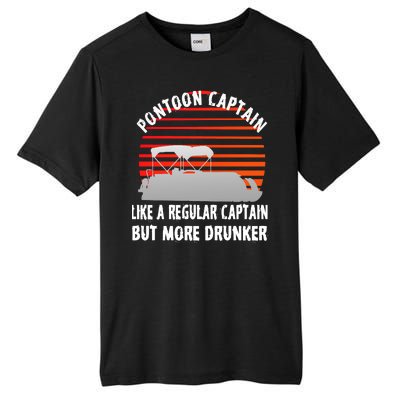 Drunk Pontoon Captain Funny Tall Fusion ChromaSoft Performance T-Shirt