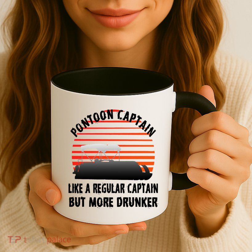 Drunk Pontoon Captain Funny Mug