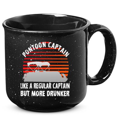 Drunk Pontoon Captain Funny 15oz Campfire Ceramic Mug