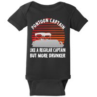 Drunk Pontoon Captain Funny Baby Bodysuit