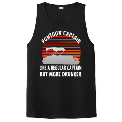 Drunk Pontoon Captain Funny PosiCharge Competitor Tank