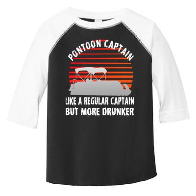 Drunk Pontoon Captain Funny Toddler Fine Jersey T-Shirt