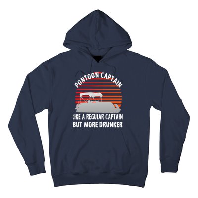 Drunk Pontoon Captain Funny Hoodie