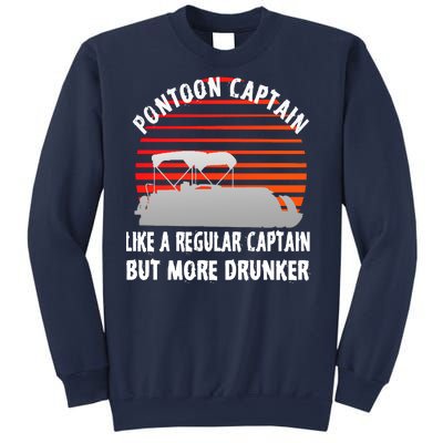 Drunk Pontoon Captain Funny Sweatshirt