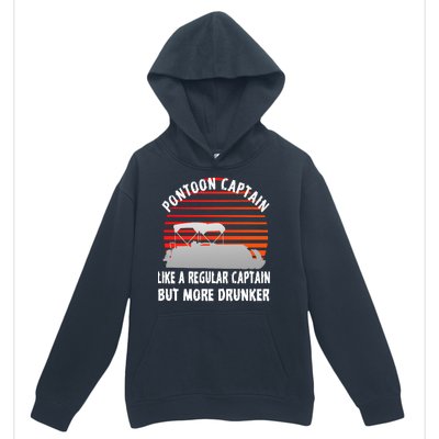 Drunk Pontoon Captain Funny Urban Pullover Hoodie