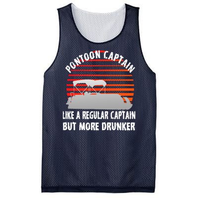 Drunk Pontoon Captain Funny Mesh Reversible Basketball Jersey Tank