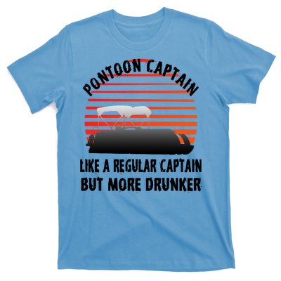 Drunk Pontoon Captain Funny T-Shirt