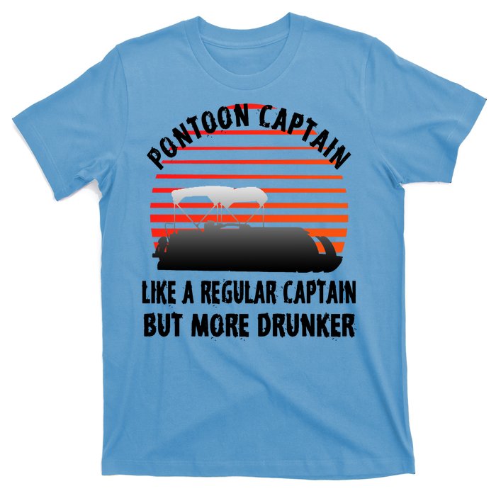 Drunk Pontoon Captain Funny T-Shirt