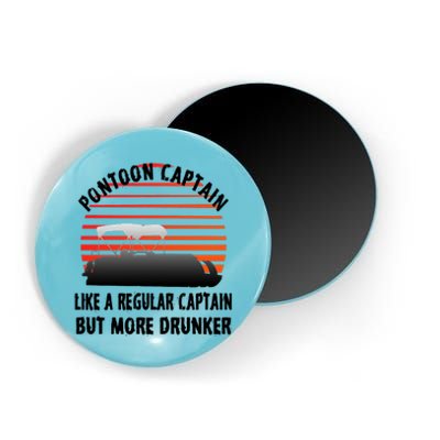 Drunk Pontoon Captain Funny Magnet