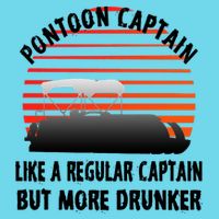 Drunk Pontoon Captain Funny Women's V-Neck T-Shirt