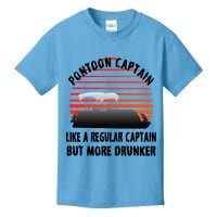 Drunk Pontoon Captain Funny Kids T-Shirt