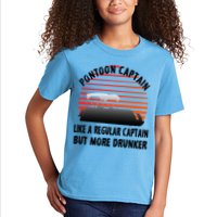 Drunk Pontoon Captain Funny Kids T-Shirt