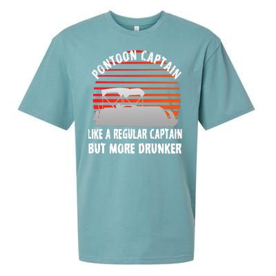 Drunk Pontoon Captain Funny Sueded Cloud Jersey T-Shirt