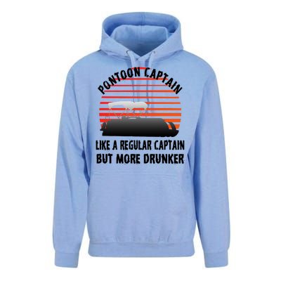 Drunk Pontoon Captain Funny Unisex Surf Hoodie