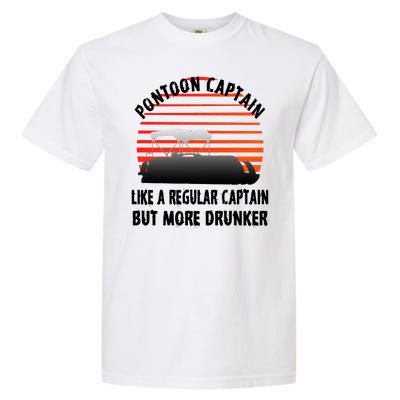 Drunk Pontoon Captain Funny Garment-Dyed Heavyweight T-Shirt