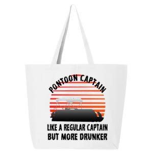 Drunk Pontoon Captain Funny 25L Jumbo Tote