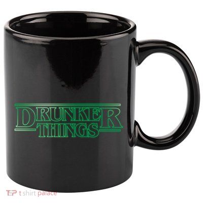 Drunker Things 11oz C Handle Ceramic Mug