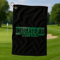 Drunker Things Golf Towel