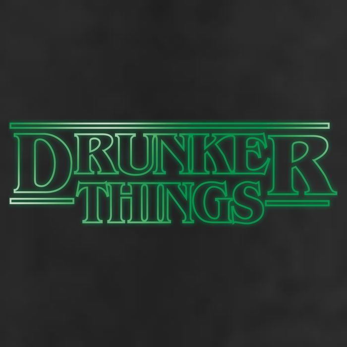 Drunker Things Golf Towel